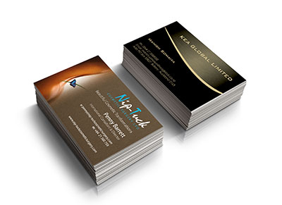 Digital printed business cards 